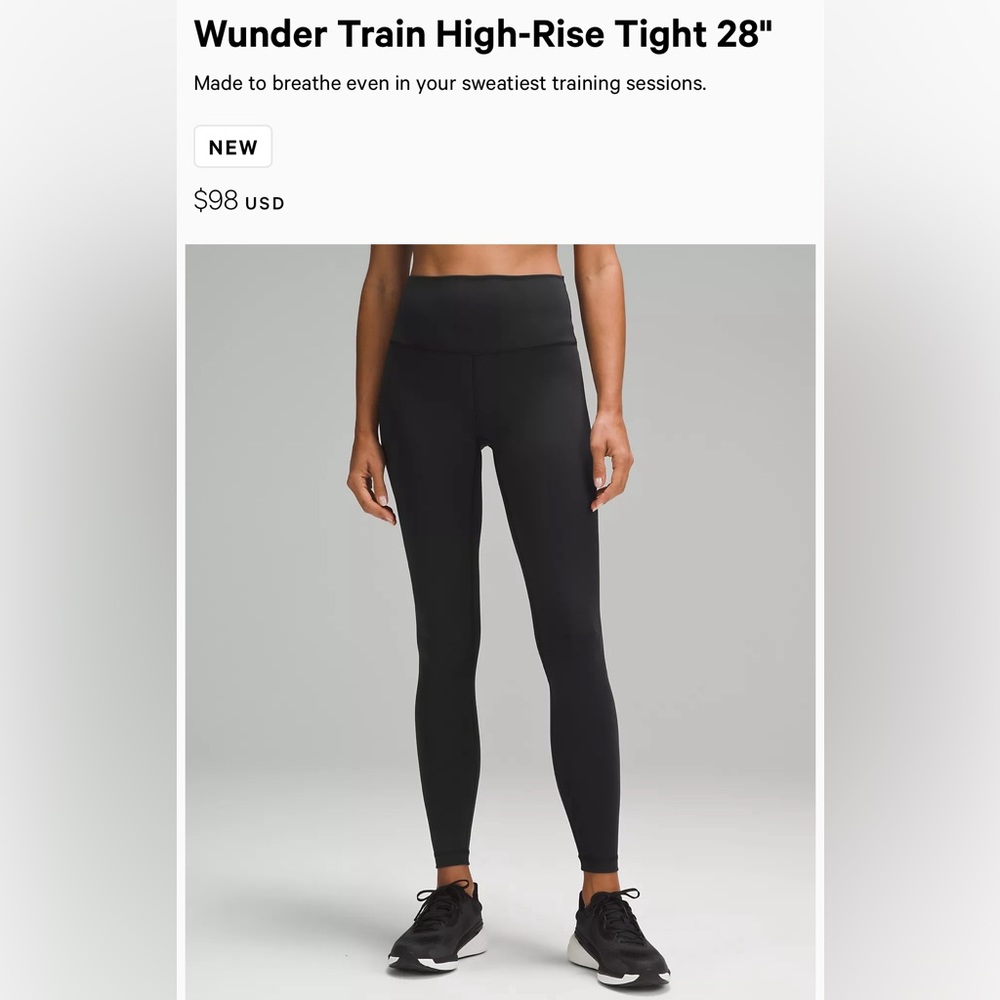 Lululemon 28” Wunder Under leggings